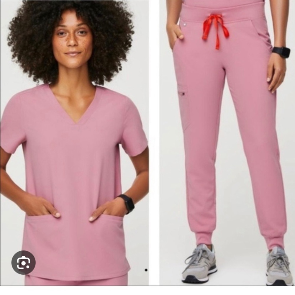 Pink scrub set